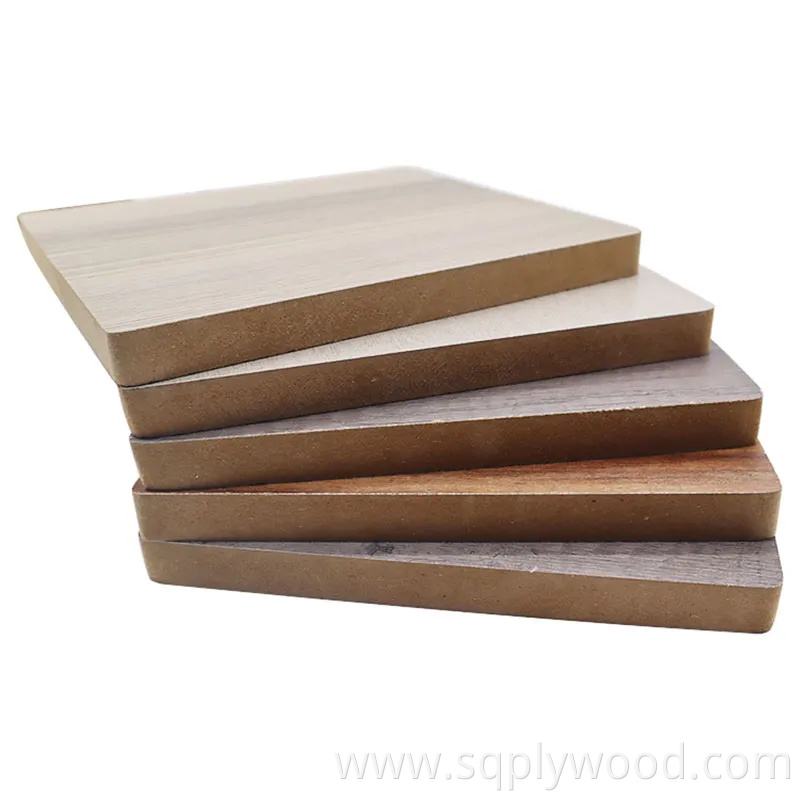 4*8FT Melamine Laminated Slot MDF Board Plain MDF Sheet Wood Grain Veneer